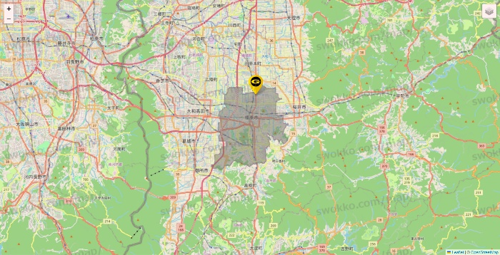 奈良県のゴールドジムの店舗地図