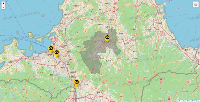 福岡県のゴールドジムの店舗地図