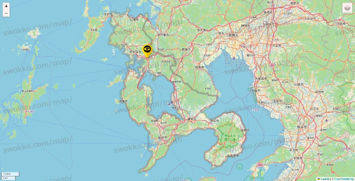 長崎県のゴールドジムの店舗地図