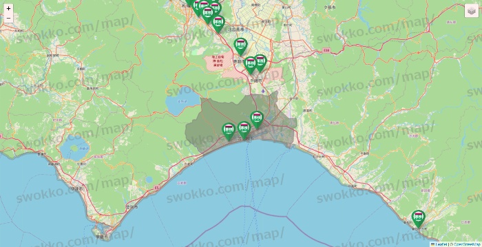 北海道の業務スーパーの店舗地図