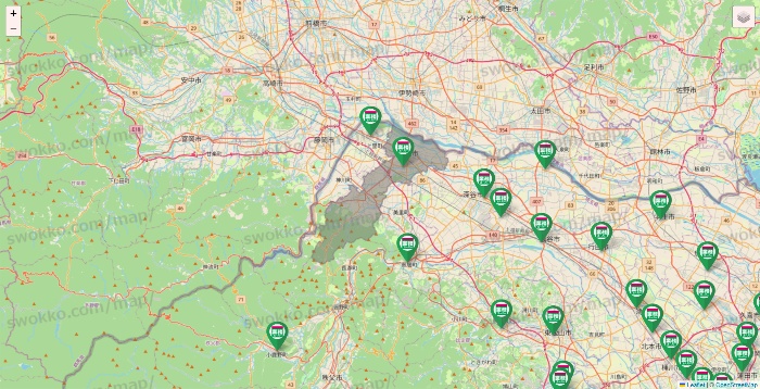 埼玉県の業務スーパーの店舗地図