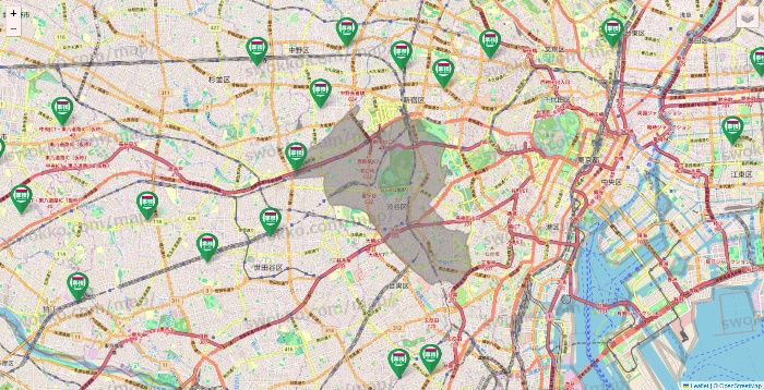 東京都の業務スーパーの店舗地図