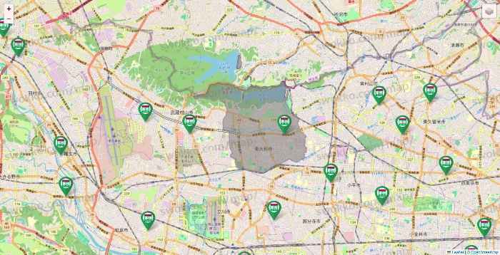 東京都の業務スーパーの店舗地図