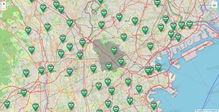 神奈川県の業務スーパーの店舗地図