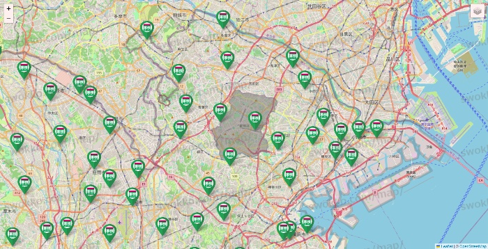 神奈川県の業務スーパーの店舗地図