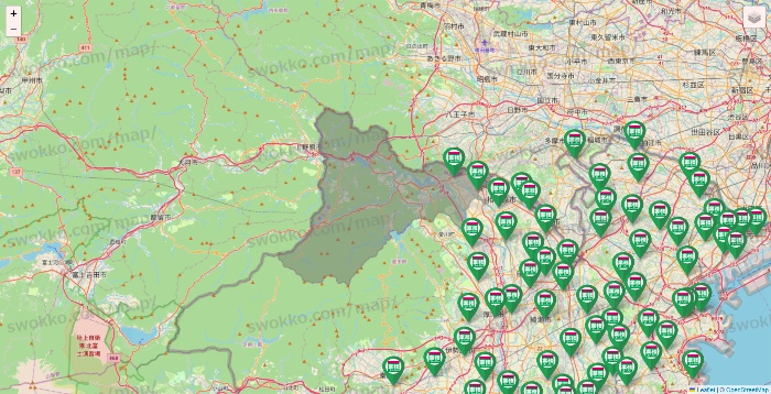 神奈川県の業務スーパーの店舗地図