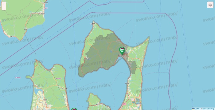 青森県の業務スーパーの店舗地図