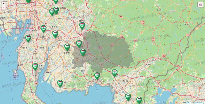 愛知県の業務スーパーの店舗地図