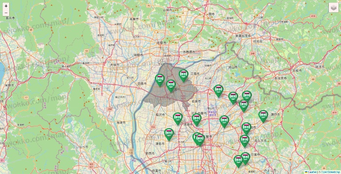 愛知県の業務スーパーの店舗地図