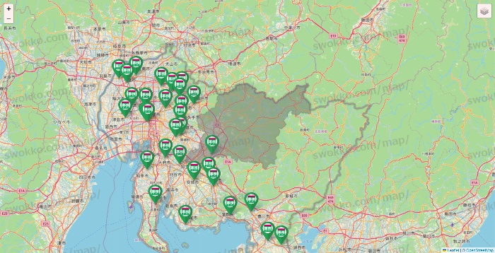 愛知県の業務スーパーの店舗地図