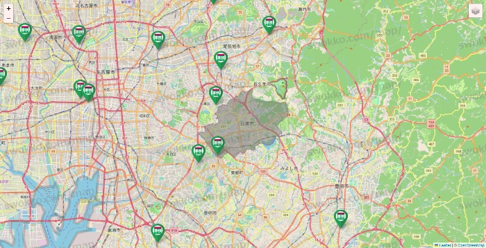 愛知県の業務スーパーの店舗地図