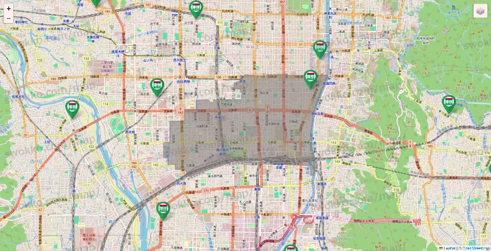 京都府の業務スーパーの店舗地図