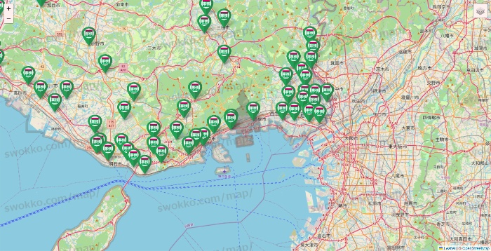 兵庫県の業務スーパーの店舗地図