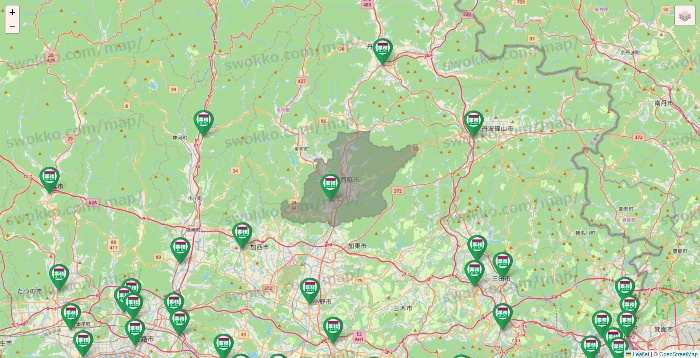 兵庫県の業務スーパーの店舗地図