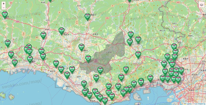 兵庫県の業務スーパーの店舗地図