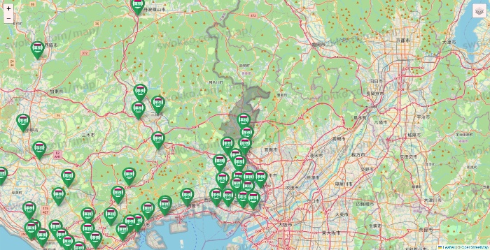 兵庫県の業務スーパーの店舗地図