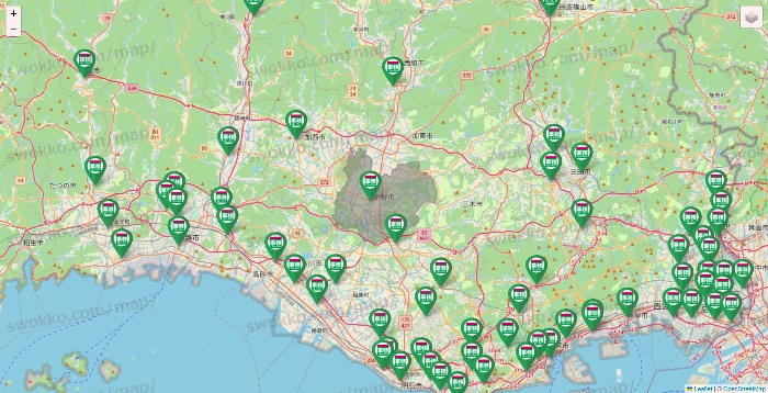 兵庫県の業務スーパーの店舗地図