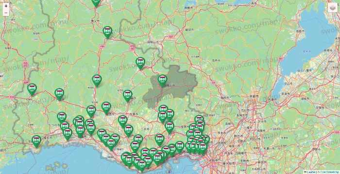 兵庫県の業務スーパーの店舗地図