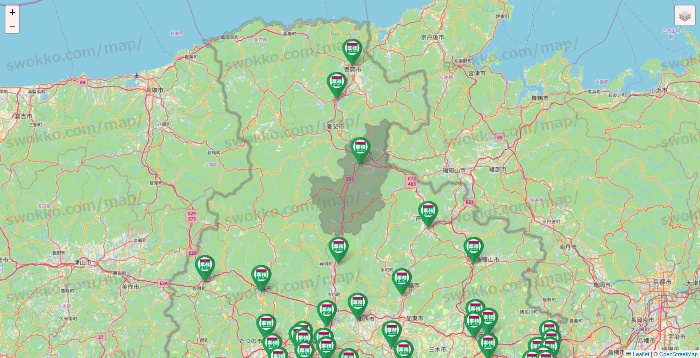 兵庫県の業務スーパーの店舗地図