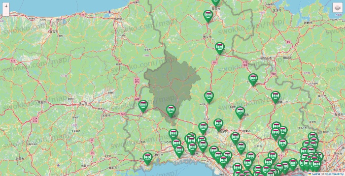 兵庫県の業務スーパーの店舗地図