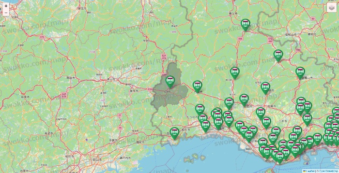 兵庫県の業務スーパーの店舗地図