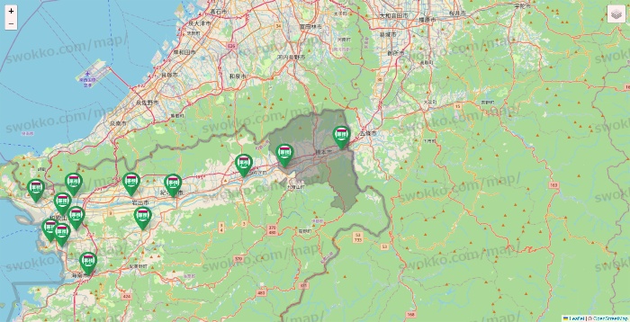 和歌山県の業務スーパーの店舗地図