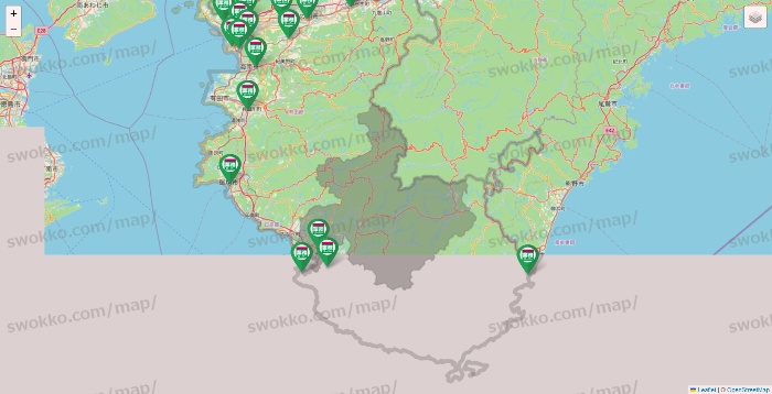 和歌山県の業務スーパーの店舗地図