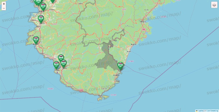 和歌山県の業務スーパーの店舗地図