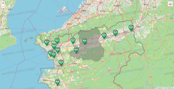 和歌山県の業務スーパーの店舗地図