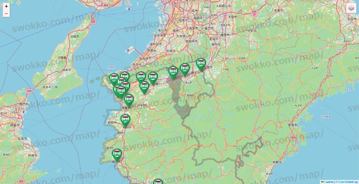 和歌山県の業務スーパーの店舗地図