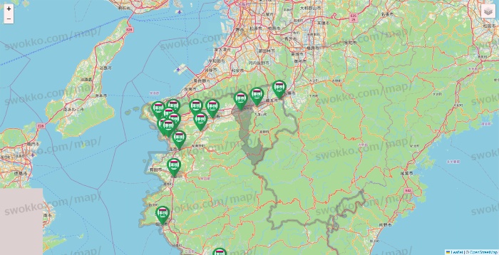 和歌山県の業務スーパーの店舗地図