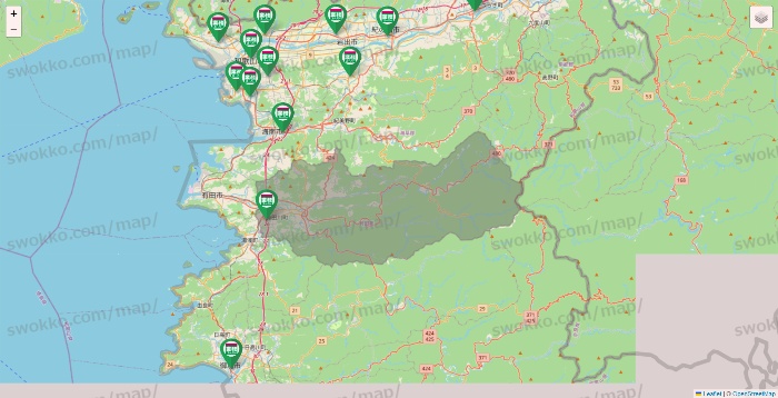 和歌山県の業務スーパーの店舗地図