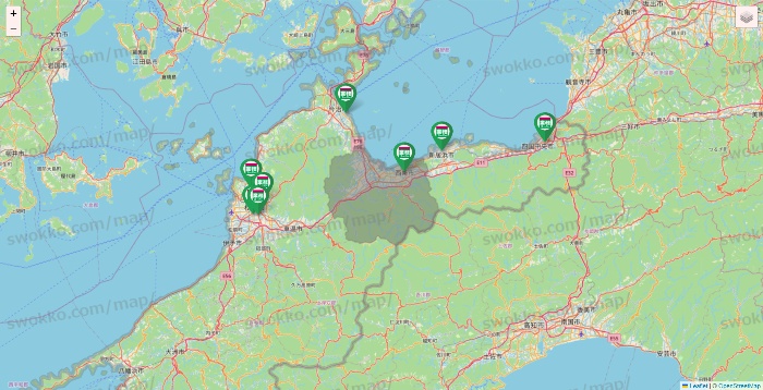 愛媛県の業務スーパーの店舗地図