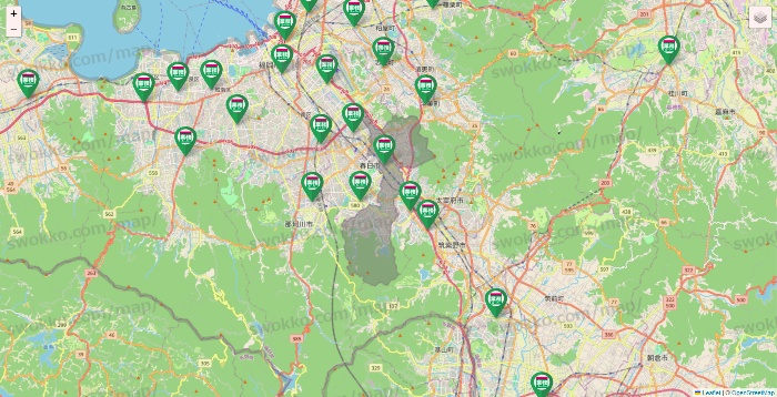 福岡県の業務スーパーの店舗地図