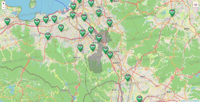 福岡県の業務スーパーの店舗地図