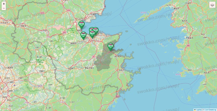 大分県の業務スーパーの店舗地図