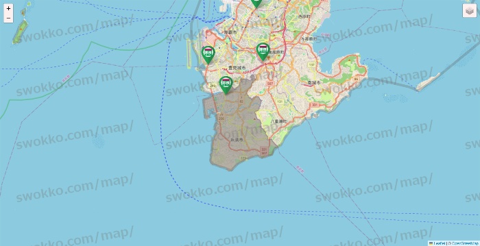 沖縄県の業務スーパーの店舗地図