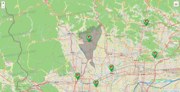 岐阜県の平和堂（フレンドマート・アルプラザ）の店舗地図