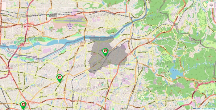 愛知県の平和堂（フレンドマート・アルプラザ）の店舗地図