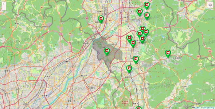 京都府の平和堂（フレンドマート・アルプラザ）の店舗地図