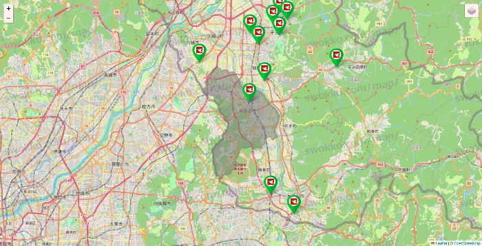 京都府の平和堂（フレンドマート・アルプラザ）の店舗地図