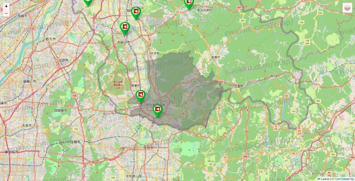 京都府の平和堂（フレンドマート・アルプラザ）の店舗地図