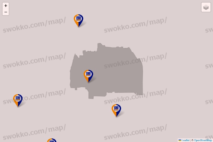 京都府のハローストレージの店舗地図