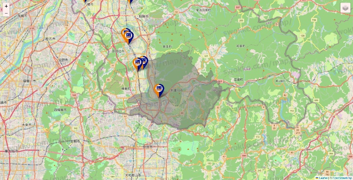 京都府のハローストレージの店舗地図