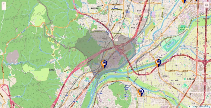 京都府のハローストレージの店舗地図