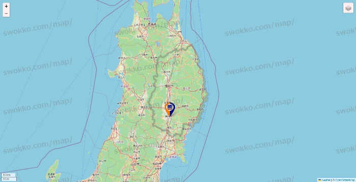 岩手県のハローストレージの店舗地図
