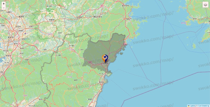 宮崎県のハローストレージの店舗地図