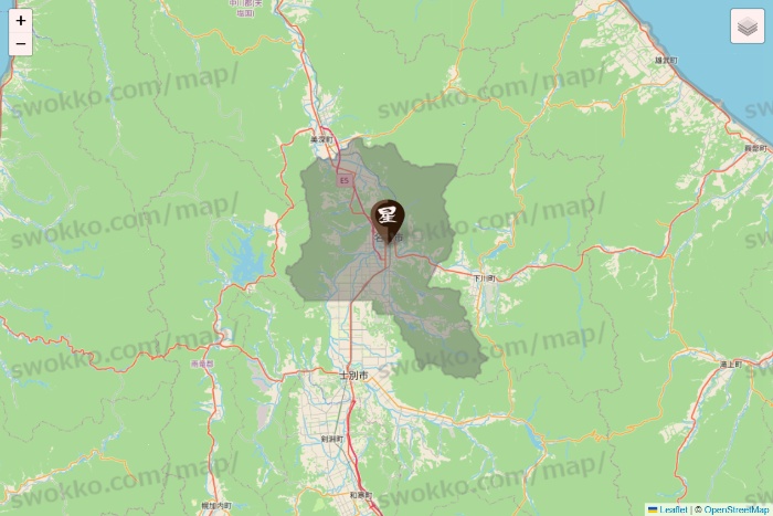 北海道の星乃珈琲の店舗地図