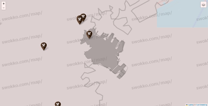 神奈川県の星乃珈琲の店舗地図