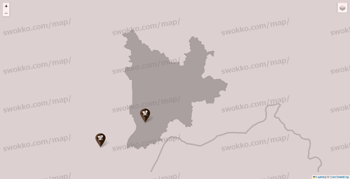 岐阜県の星乃珈琲の店舗地図